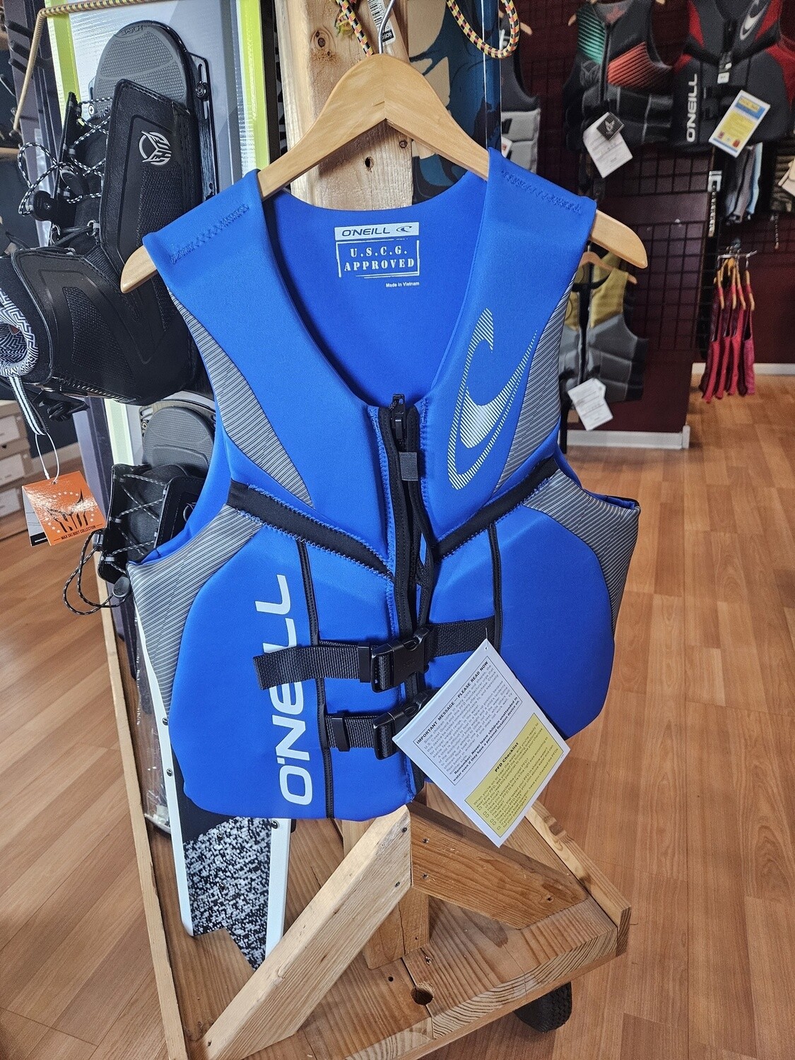 O&#39;Neill Reactor USCG Life Vest - Blue, Size: Medium