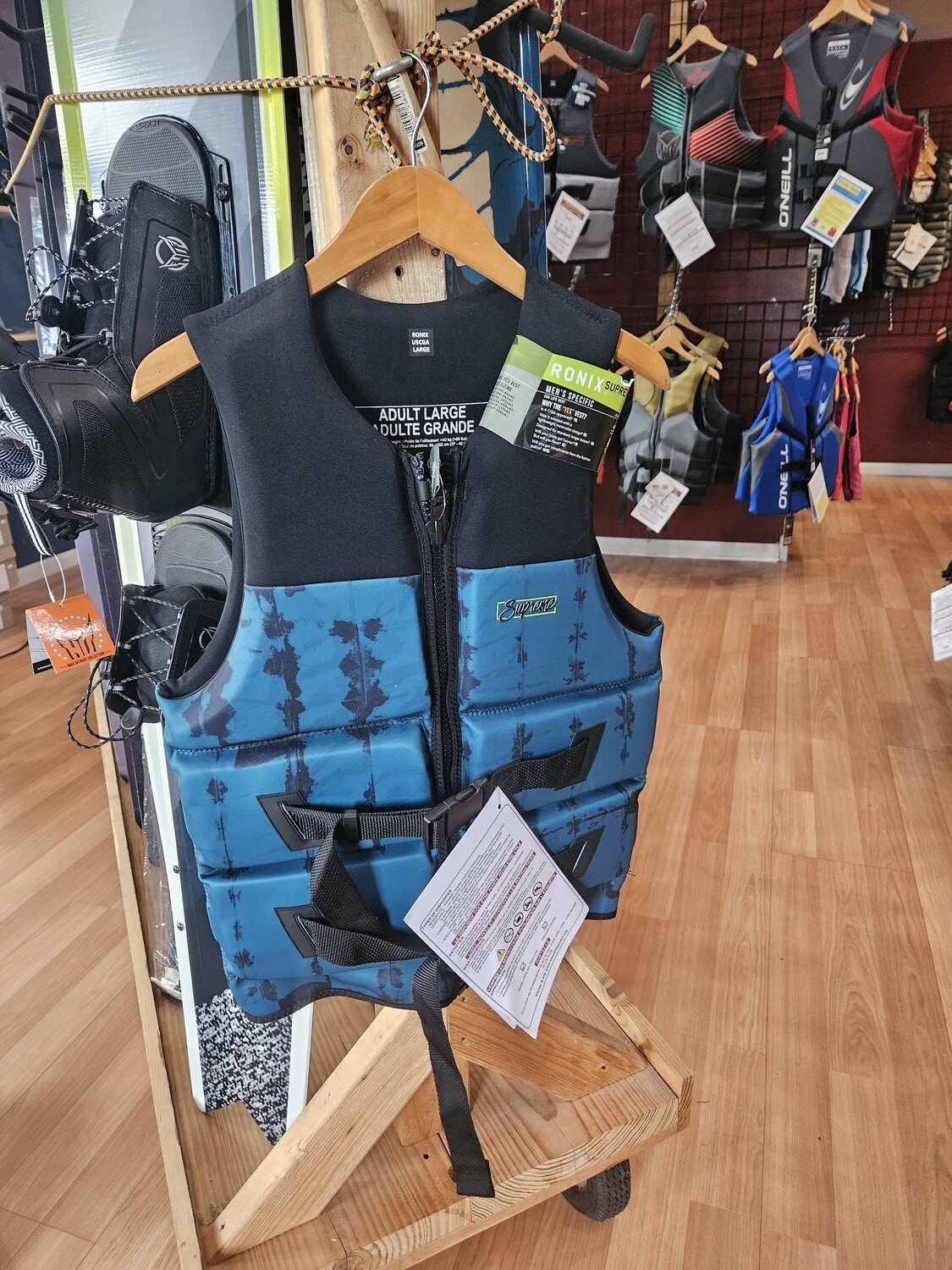 Ronix Supreme CGA Life Vest -Deep Teal/Black Texture, Size: Large