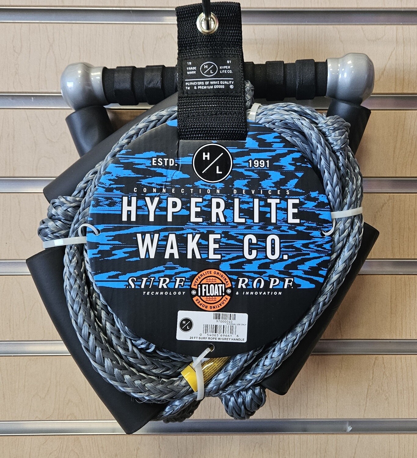 Hyperlite 20 ft Surf Rope w/Grey Handle