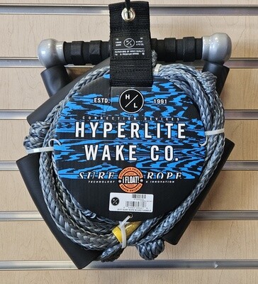 Hyperlite 20 ft Surf Rope w/Grey Handle