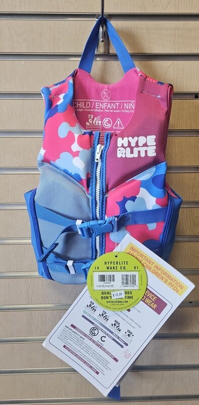 Hyperlite Girlz Child Indy Vest (33lbs to 55lbs)