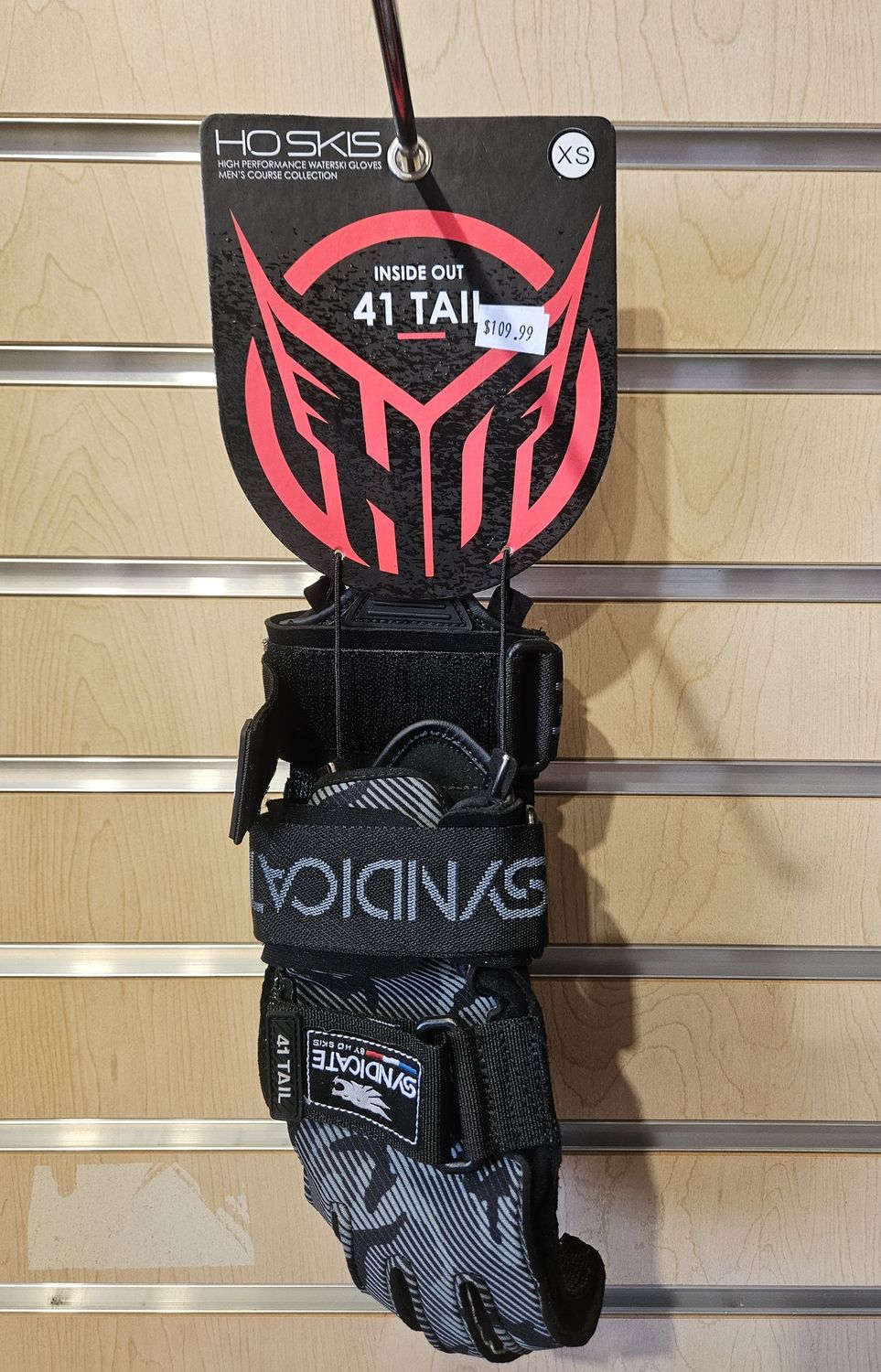 HO 41 Tail Inside Out Slalom Glove, Size: X-Small