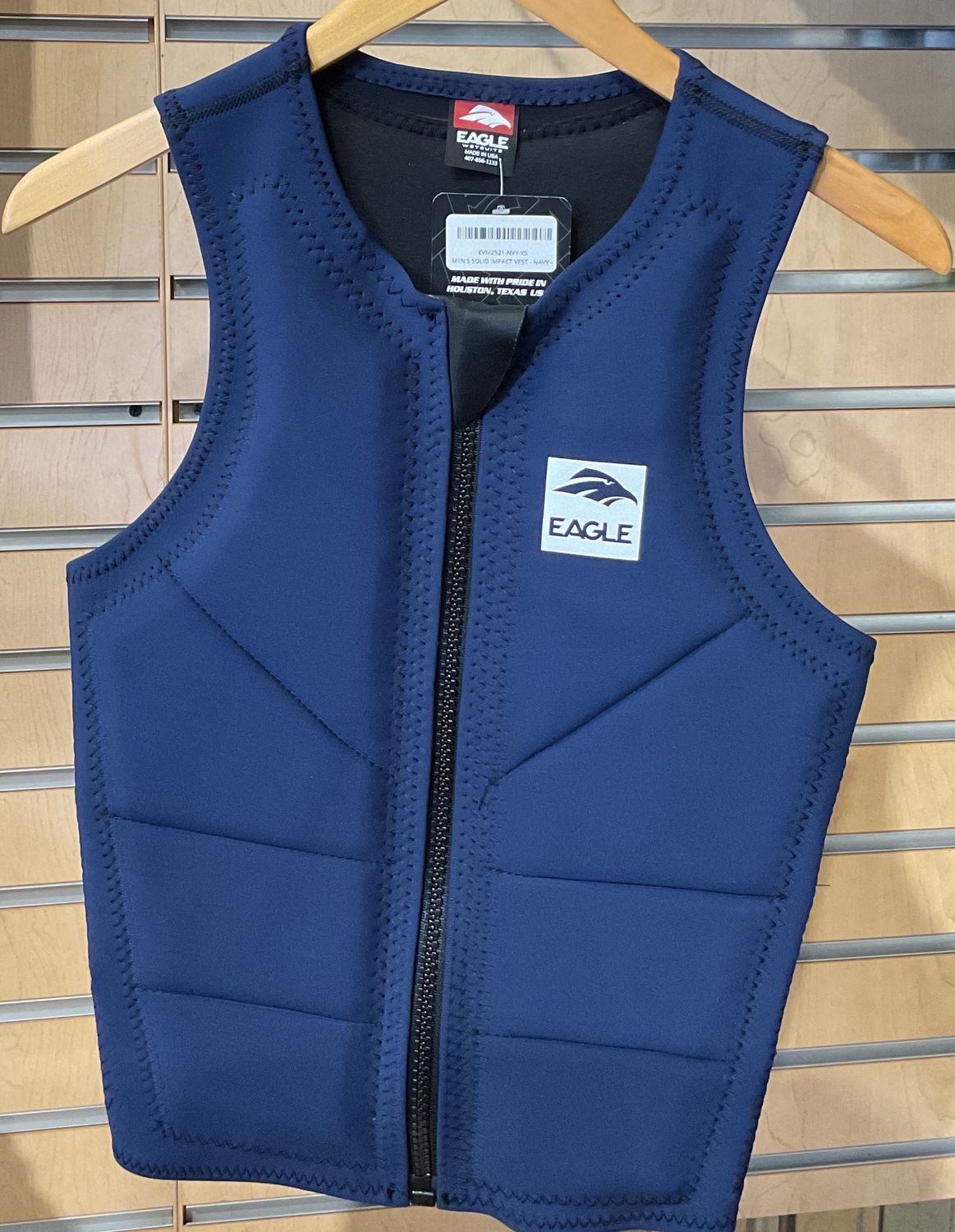 Men’s Eagle Solid Impact Vest Navy, Size: XS