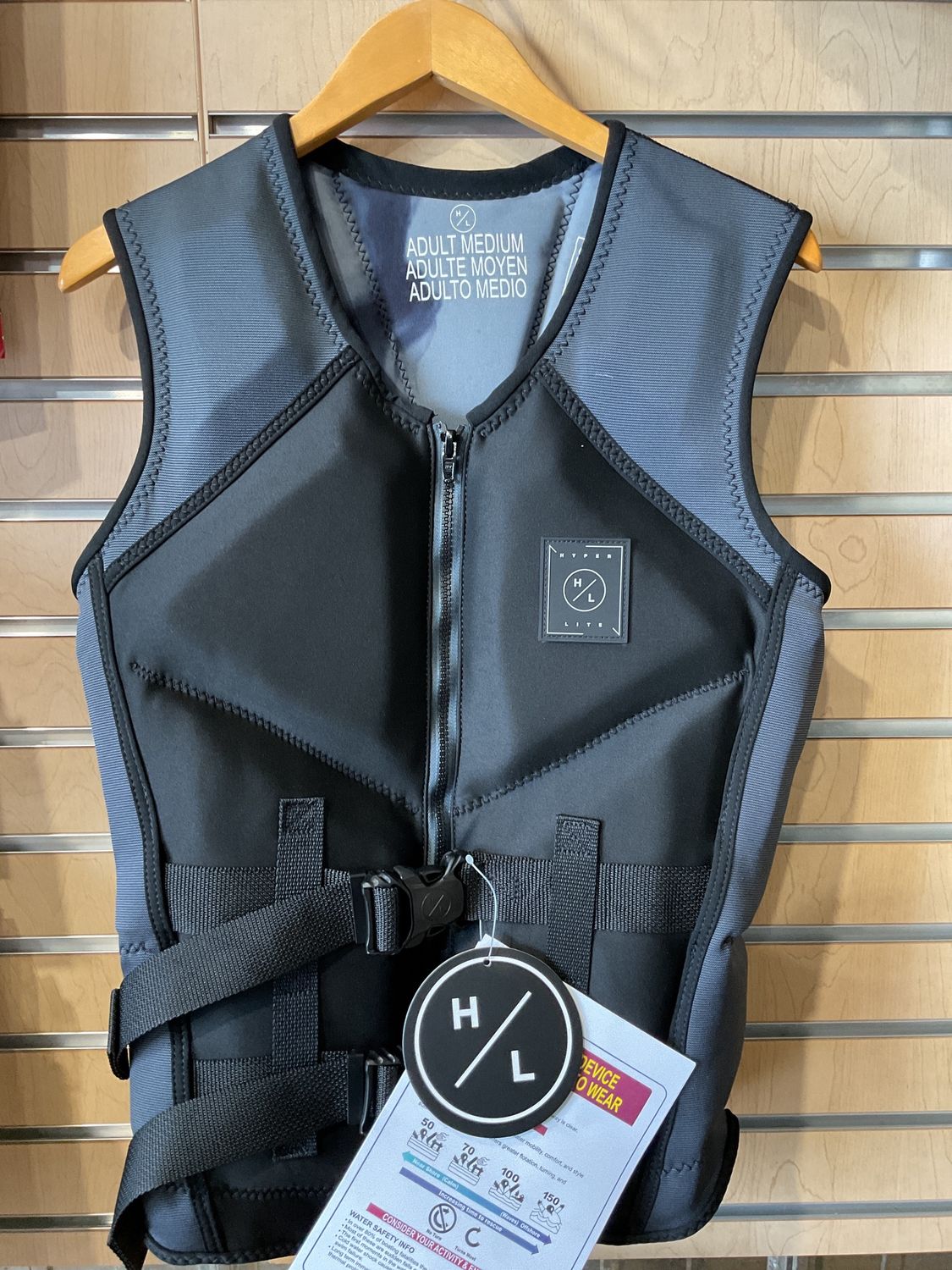 2026 HL Men’s Caliber HRM Vest Blk/Ash, Size: M