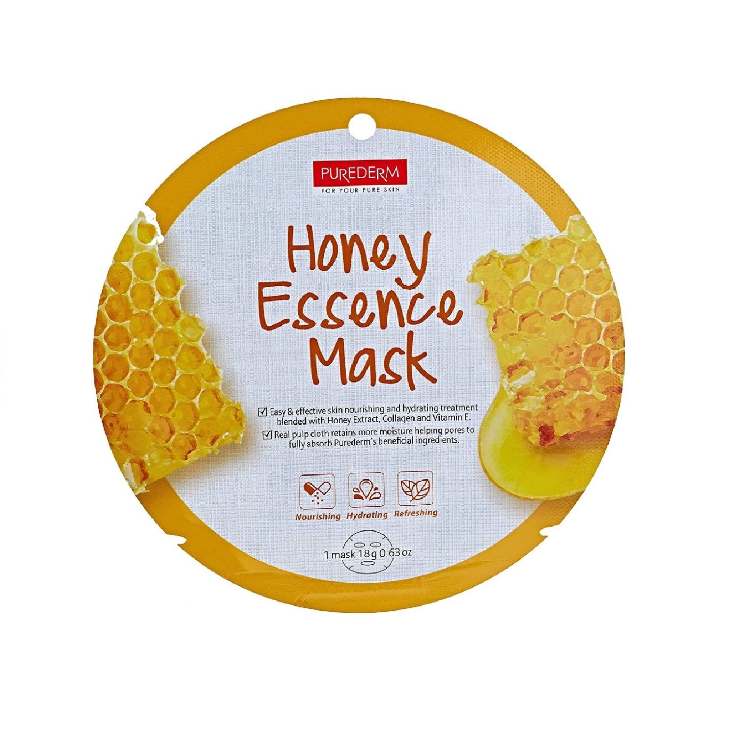 Purederm Honey Essence Sheet Mask - 1 Sheet