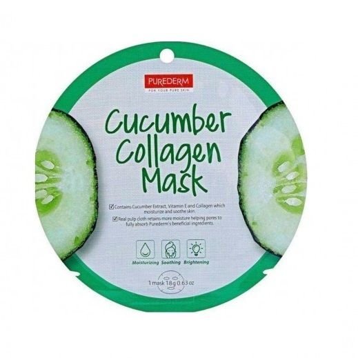 Purederm Cucumber Collagen Mask 1 Sheet