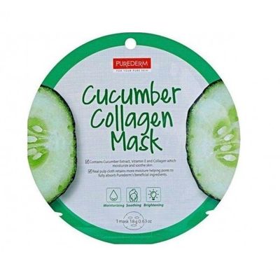 Purederm Cucumber Collagen Mask 1 Sheet