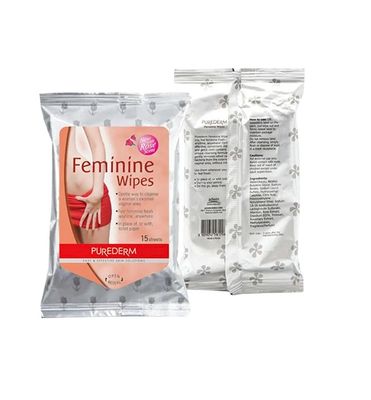 Purederm Feminine Wipes – 15 Sheets