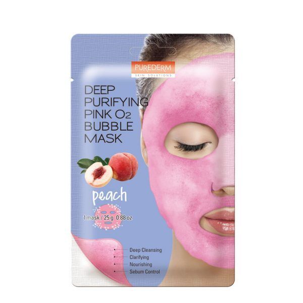 Purederm Deep Purifying Pink O2 Bubble Mask &quot;Peach&quot;