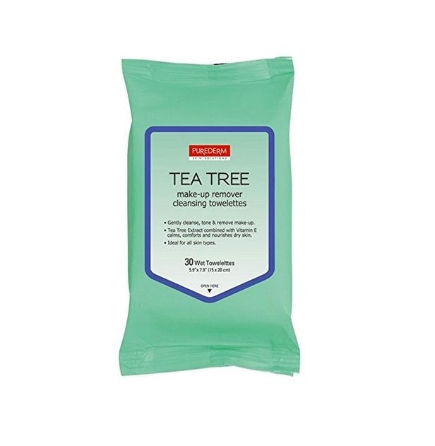 Purederm Tea Tree Make-up Remover Cleansing Towelettes