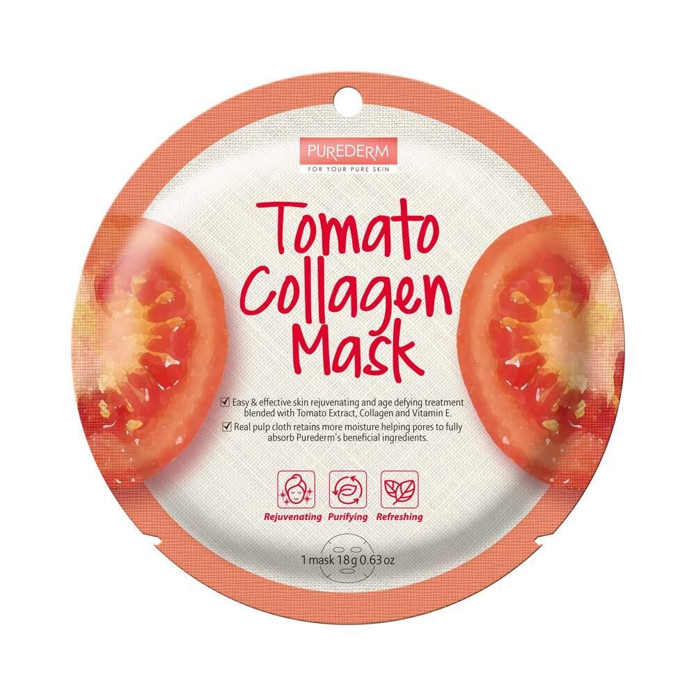 Purederm Tomato Collagen Mask 1 Sheet
