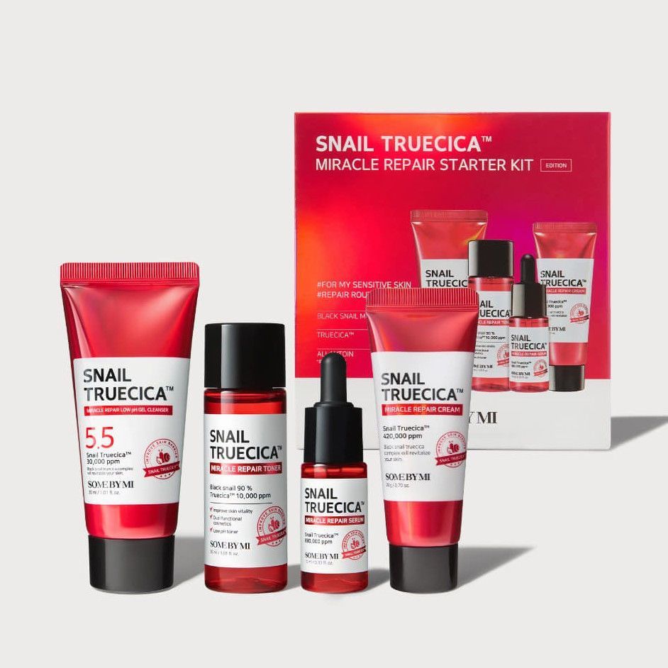 Some By Mi Snail Truecica Miracle Repair Starter Kit  - 1  Back ( 4 pacs)