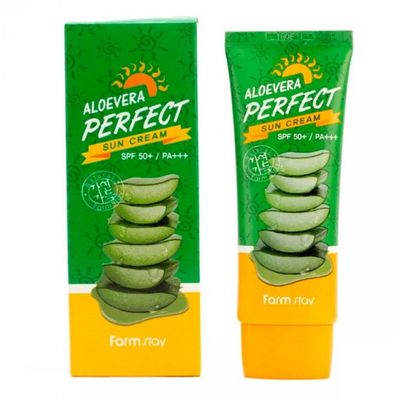 FARMSTAY ALOEVERA PERFECT SUN CREAM SPF 50+