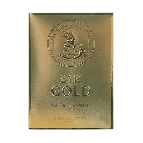 Milky Piggy 24K Gold Water Dual Snail Mask Pack 1 Box 10 Sheets