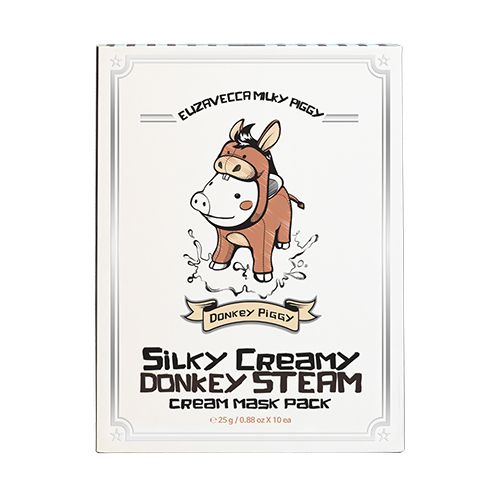 Milky Piggy Silky Creamy Donkey Steam Cream Mask Pack 1 Box 10 Sheets