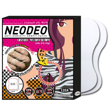 NeodeoLab Armpit Sweat Patch 1 Box 12 Sheets