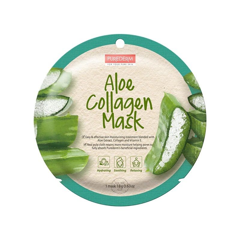 Purederm Aloe Collagen Mask - 1 Sheet