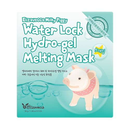 Milky Piggy Water Lock Hydrogel Melting Mask 1 Box 5 Sheets