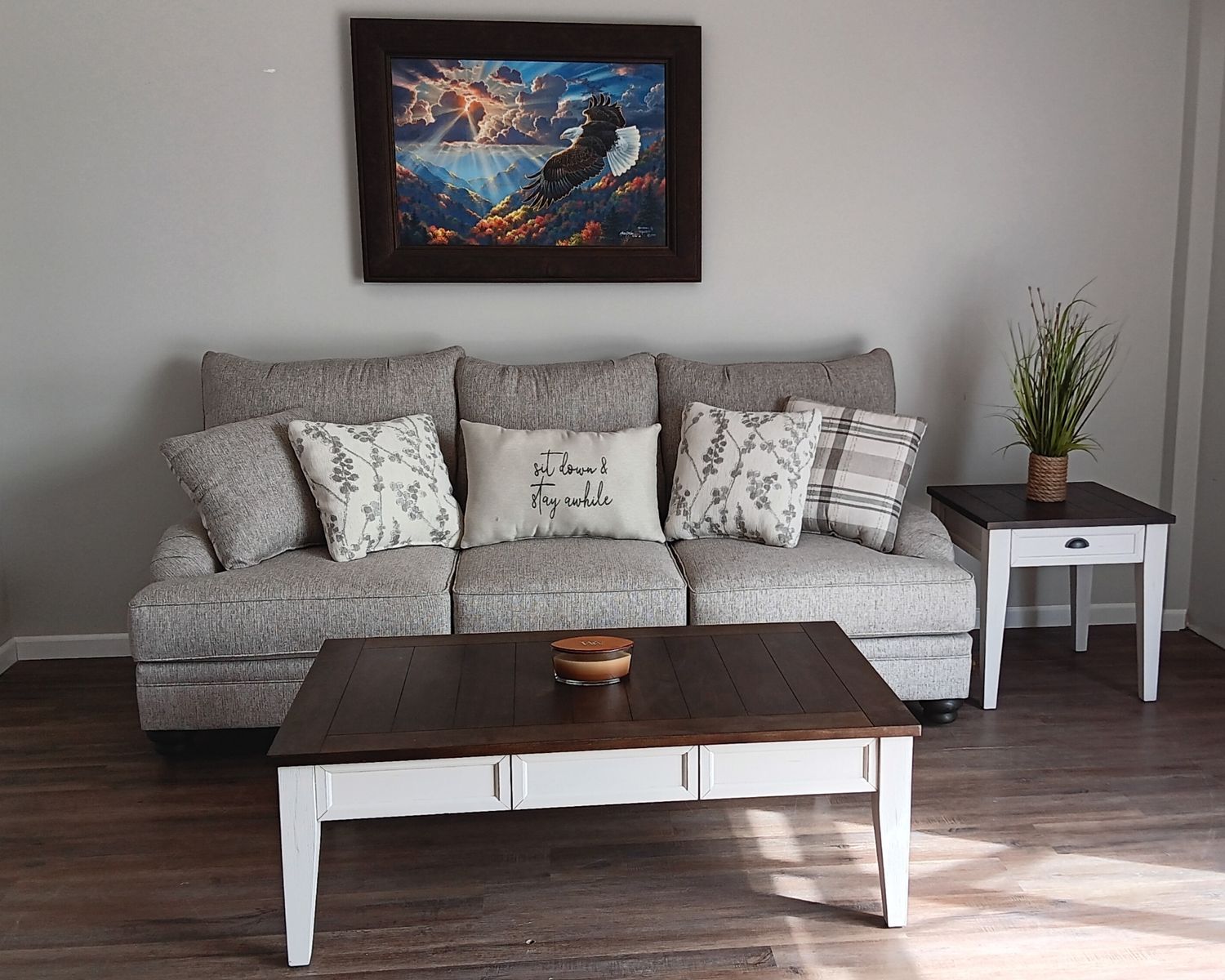 Madison Celadon Raffia Sofa