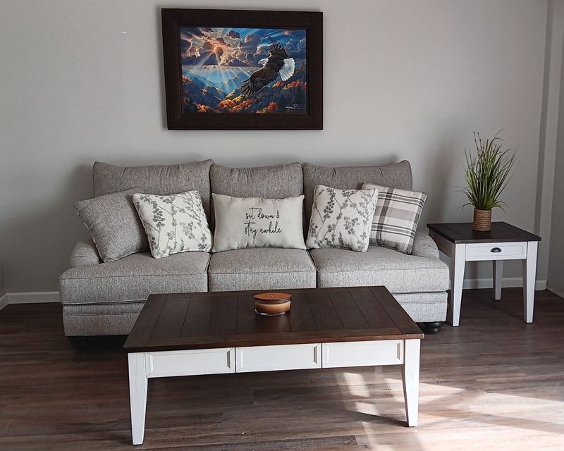 Madison Celadon Raffia Sofa