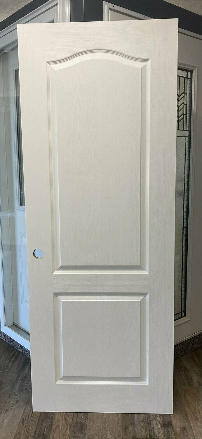 2 Panel White Interior Door