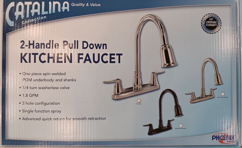 Hi-Rise Kitchen Faucet w/Pull Down Sprayer