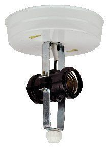 Double Bulb White Light Fixture