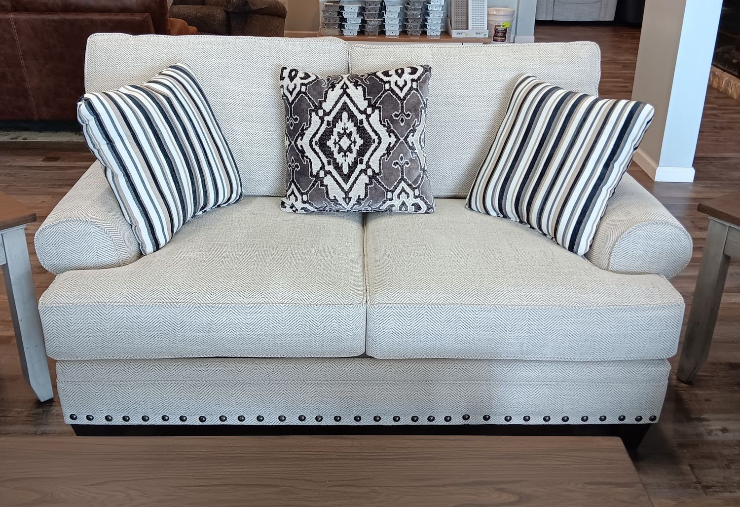 Becall Liltwill Cream Loveseat