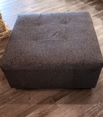 Saline Fluffdaddy Carbon Ottoman