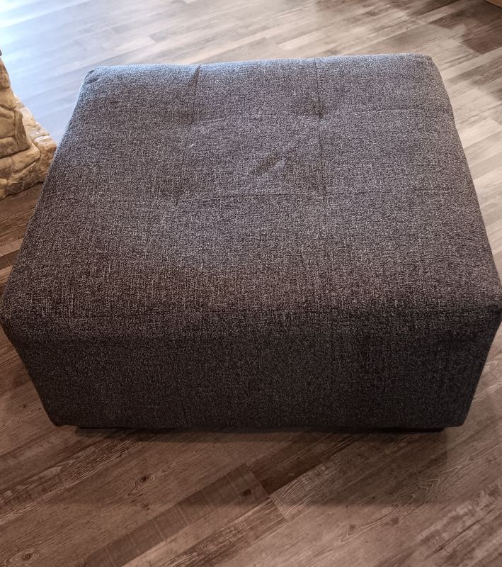 Saline Fluffdaddy Carbon Ottoman