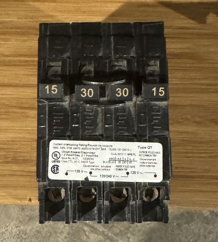Quadplex Breaker 15/30/30/15