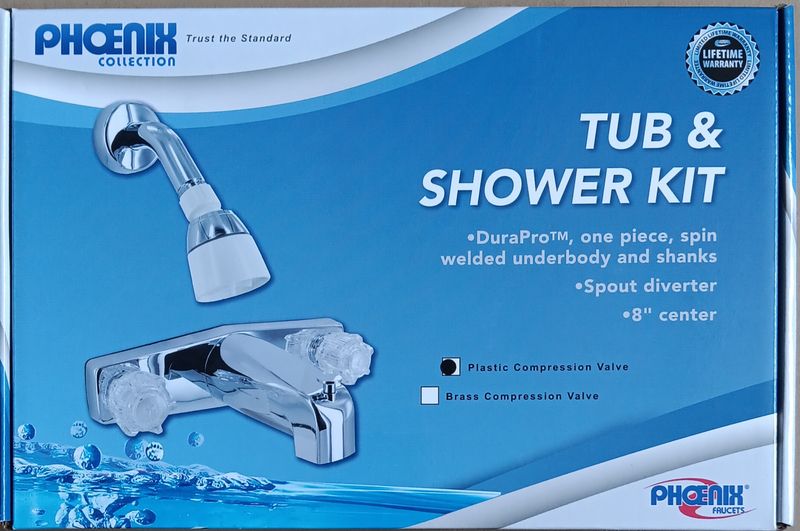 8" Tub & Shower Kit