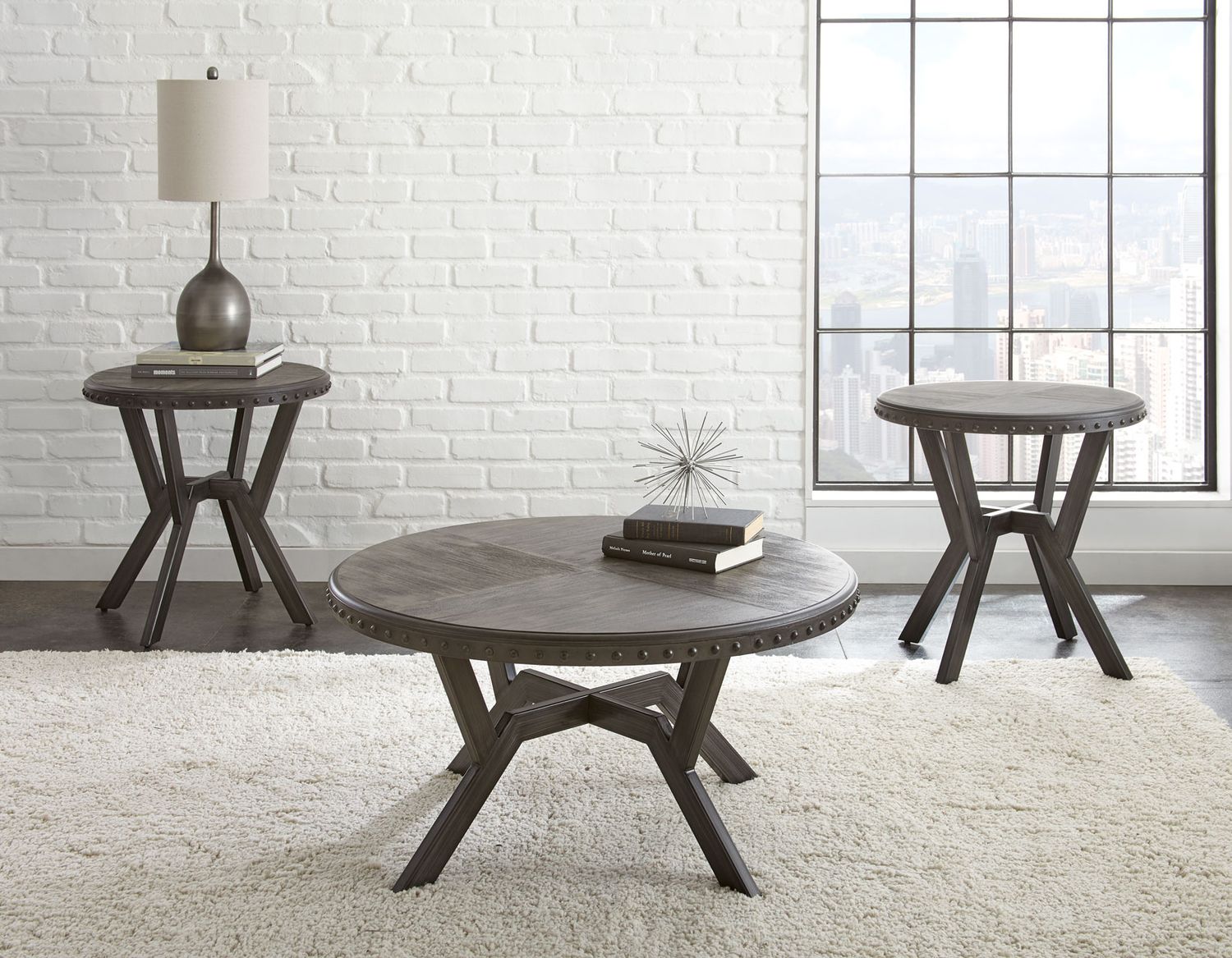 Alamo Cocktail & End Table Bundle