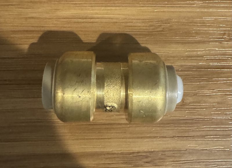 1/2" Brass Coupling Sharkbite