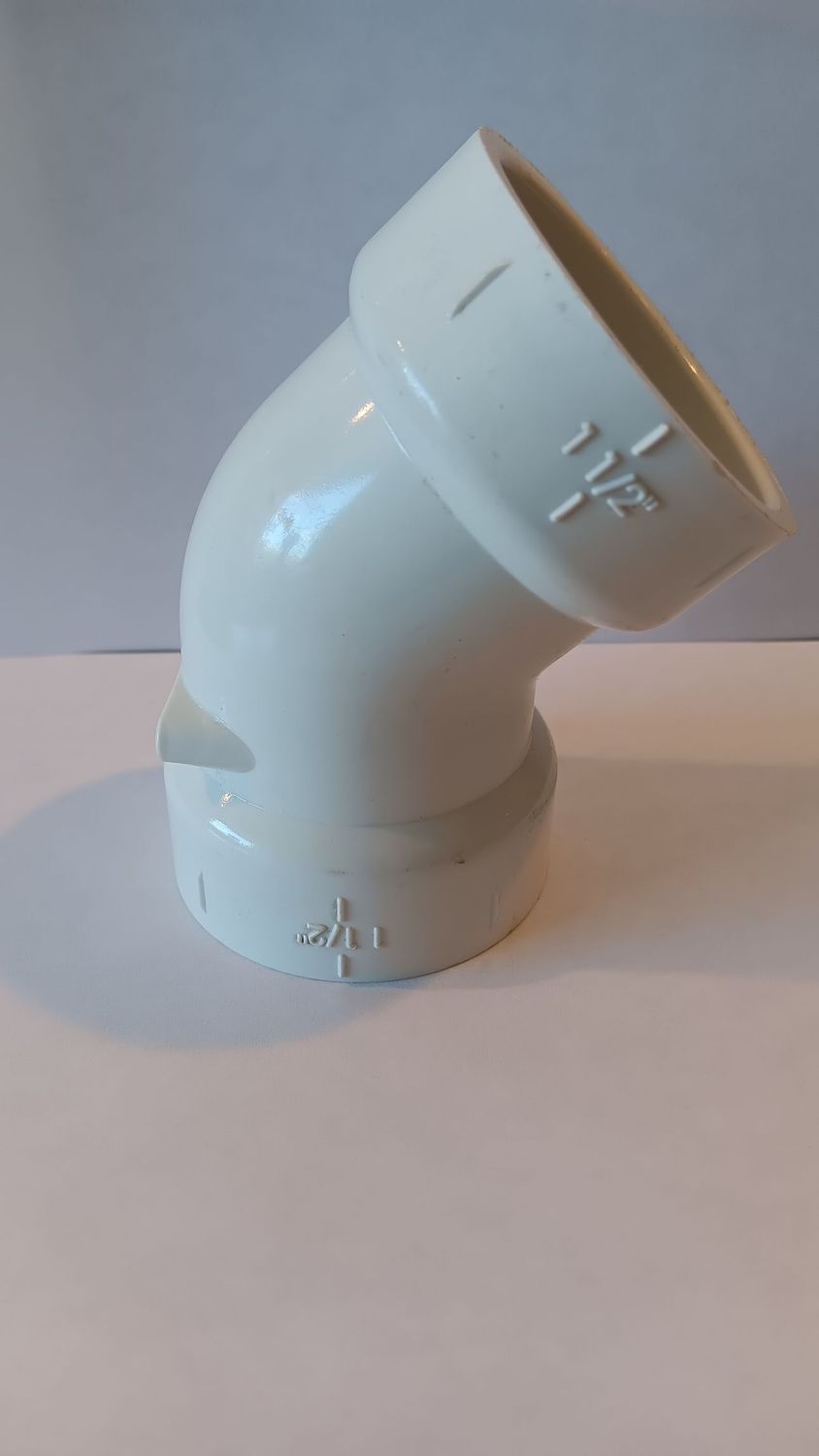 1 1/2" Pvc 45 Elbow