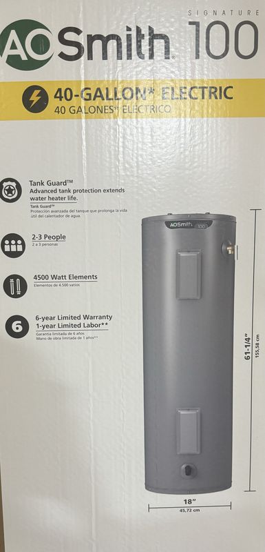 40 Gallon Water Heater