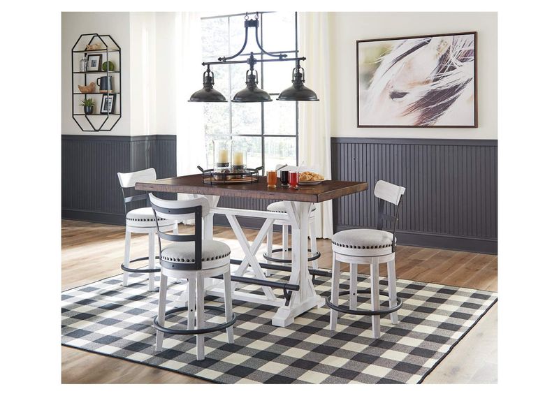Ashley-Valebeck Counter Table Dining Set