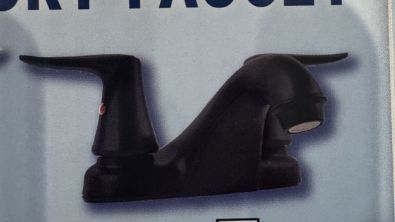 Black Lavatory Faucet