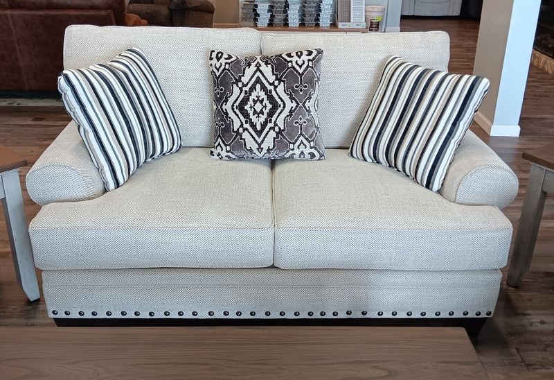Lil Twill Cream Loveseat Lil Twill Cream Loveseat