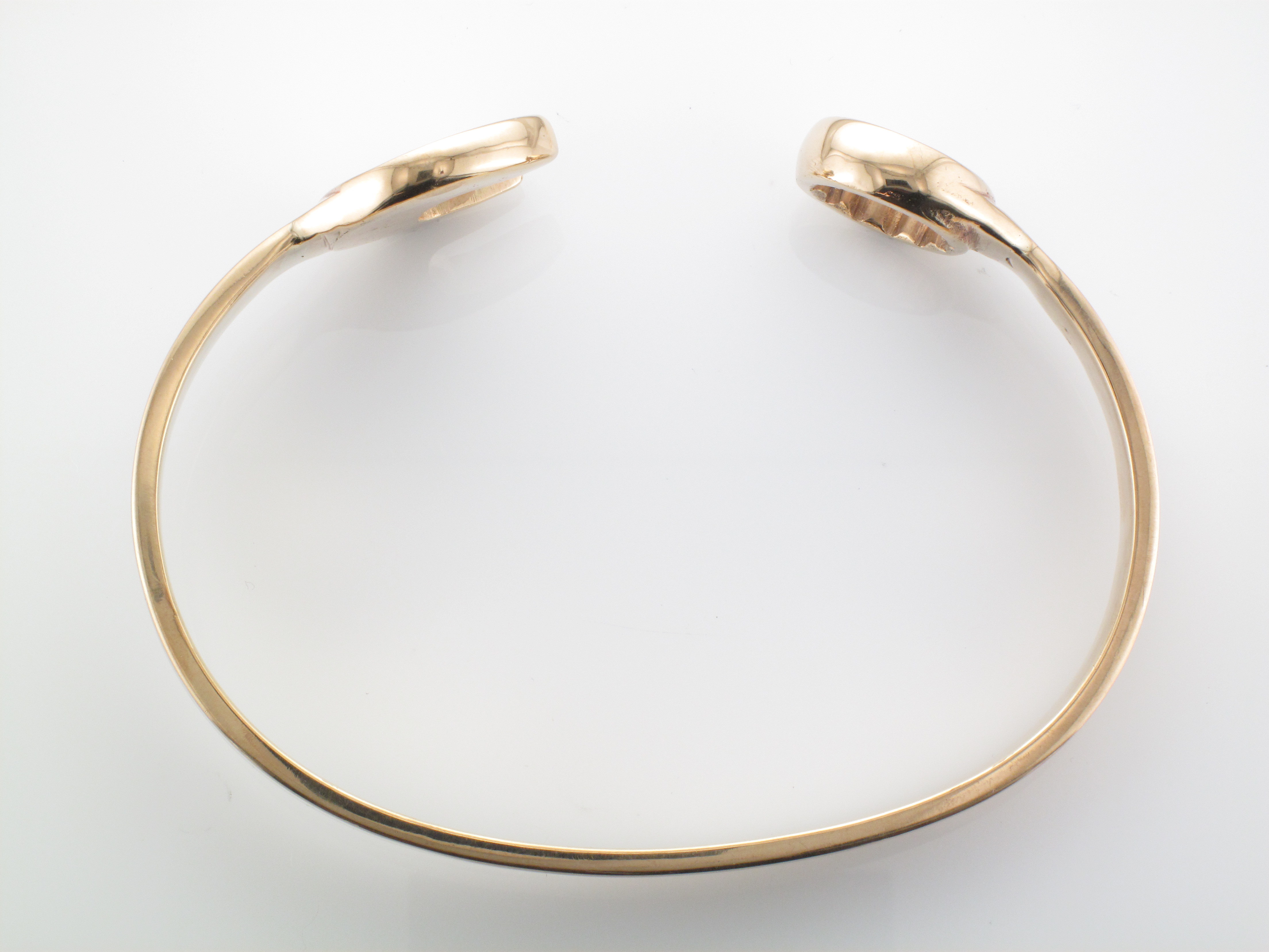 Mens solid gold spanner deals bangle