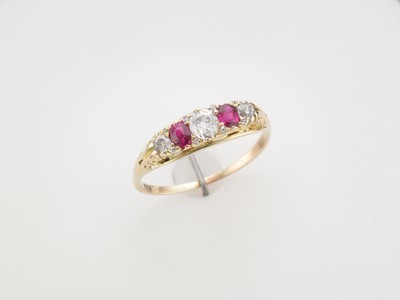 18 carat ruby and diamond ring