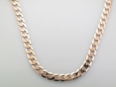9 carat flat curb chain