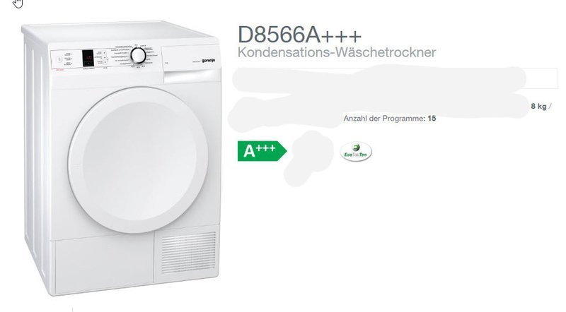 Trockner / Tumbler  8 Kg