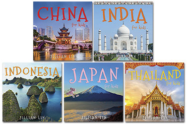 Set: 5 books from the &#39;Asia For Kids&#39; series