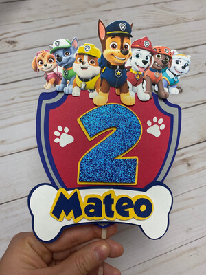 Paw Partrol Cake Topper