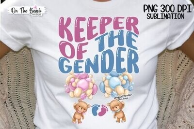 Gender keeper T shirt for baby shower
