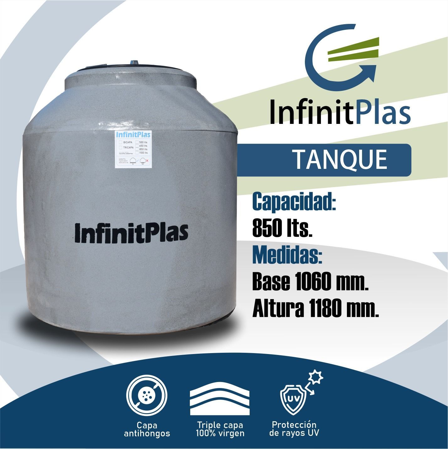Tanque 850Lts
