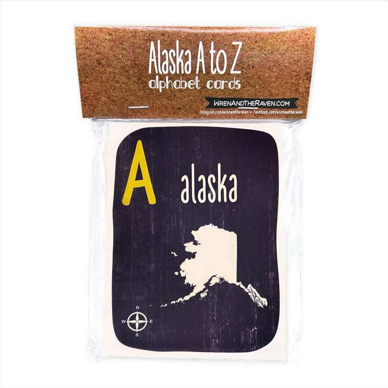 Alaska ABC Alphabet Flashcards