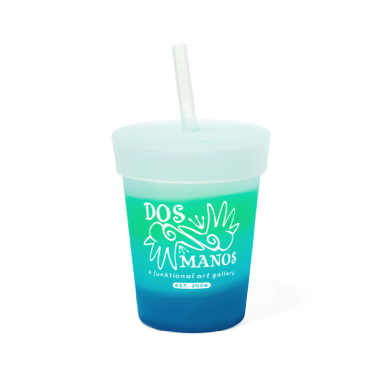 Dos Manos Silipint Kid's Cup w/ Lid &amp; Straw (8oz)
