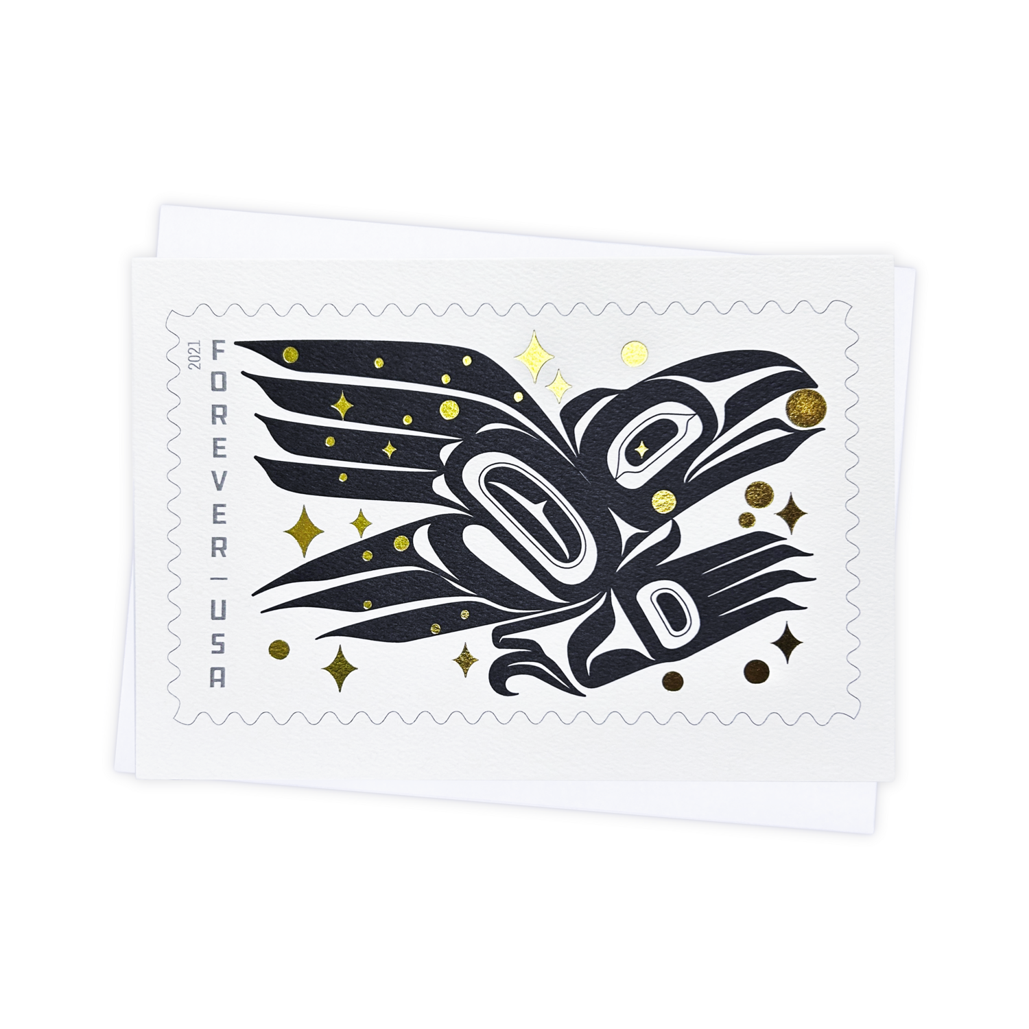 Raven Story Stamp Greeting Card